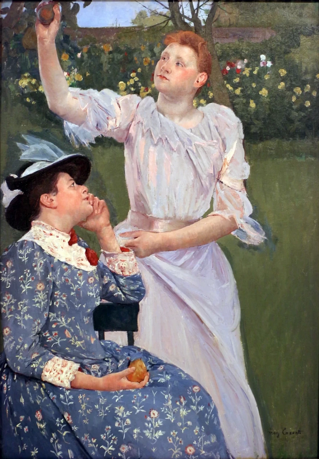 Mary Cassatt - giovani donne che raccolgono frutta, 1891